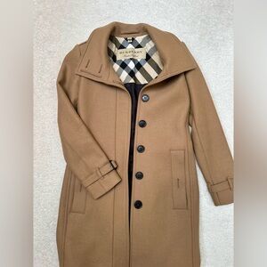 Burberry trench coat cashmere blend women size 2 (US)